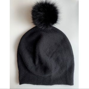 La Forentina - Cashmere/Wool Black Fox Beanie